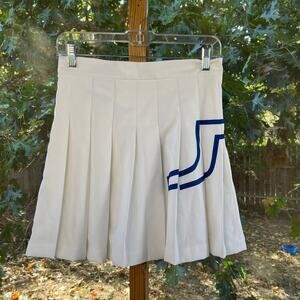 J. Lindeberg Women's Naomi Golf Skirt Bridge White Mini Size S. NEW